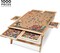SkyMall 1000 Piece Puzzle Board & Mat, 23” x 31” Wooden Jigsaw Puzzle Table W/Legs